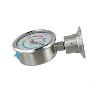 0-0.4Mpa Sanitary Diaphragm Pressure Gauge 50.5Mm Od Tri Clamp 304 Stainless Steel Manometer for Pharmaceutical Food Beverage W