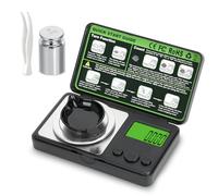 0.001g/50g Digital Milligram Scale, Muaket Portable Micro Scales with Display, High Precision Laboratory Scale for Powder, Medicine, Reloading, Mg Scale 6 Units, Tare, Cal Weight Included