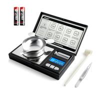 0.001g/50g Digital Milligram Scale with Cal Weight, Weighing Pan, Battery