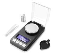 0.001g/50g Milligram Scale with Calibration Weight, Weighing Pan, Battery