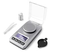 0.001g/50g Milligram Scale with Calibration Weight, Weighing Pan, Battery