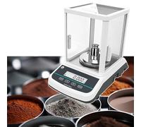 0.001G Analytical Balance, Precision Laboratory Scale with Front & Rear Double Screen, Connects to Computer, Dual Power Supply for Accurate Weighing