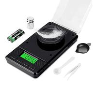 0.001g x 50g Digital Milligram Pocket Scale, Electronic Weighing Scale for Jewelry Coin Loading and Kitchen, 6 Modes Mini Gram Scale with Calibrated Weight Tweezers and Weighing Pan
