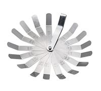 0.05-1.00mm Thickness Feeler Gauge 16 Blades Stainless Steel Curved Ruler Welding Inspection Tool