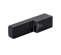 0.05ml/0.1ml Black-Wall Micro Cuvette, Backrest-Style Quartz Cuvette Laboratory Vessel(19.5 * 12.5 * 12.5/4mm)