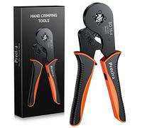 0.08-16mm² Bootlace Ferrule Crimping Tool, Preciva AWG 28-5 Crimping Tools Black and Orange