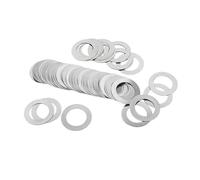0.1/0.2/0.3/0.5/1mm M2 M3 M4 M5 M6 M7 M8 M9 M10 M12 -M40 DIN988 304 Stainless Steel Adjusting Shim Flat Washer 10/50pcs(M5x7xThick 50pcs,0.2mm thick)