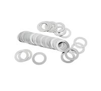 0.1/0.2/0.3/0.5/1mm M2 M3 M4 M5 M6 M7 M8 M9 M10 M12 -M40 DIN988 304 Stainless Steel Adjusting Shims, Ultra-thin Flat Washers(M4x8xThick 50pcs,0.5mm thick)