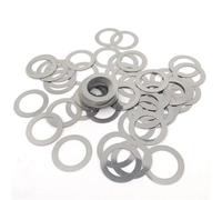 0.1/0.2/0.3/0.5/1mm M2 M3 M4 to M40 DIN988 304 Stainless Steel Adjusting Precision Shim Gasket Flat Washer 20/100pcs(M10x20xThick 20pcs,Thick 0.3mm)