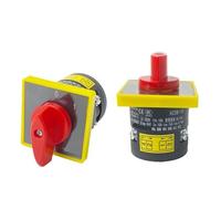 0-1 Isolation On-off Two Position 10A 3kw 380V Onel Level Silver Contact Changeover Rotary Cam Switch HZ5B-10C001/1 1Pcs