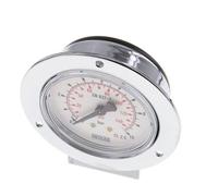 0..10 Bar (0..145 psi) Panel Mount Pressure Gauge Steel/Brass 63 mm Class 2.5 (Front Panel)
