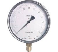 0..100 Bar Pressure Gauge Below Stainless steel 160 mm Class 0.6