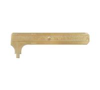 0-100mm Brass Caliper Vernier Double Scale Measuring Ruler Vintage Portable Vernier Caliper Measuring Tools & Scales For Woodworking