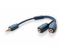 0.10m Clicktronic Casual MP3 Jack 3.5mm Y Adapter for 2 Headphones