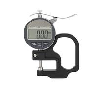 0-12.7mm 0.01mm Leather Thickness Gauge Digital Display Paper Leather Cloth Thickness Gauge Electronic Micrometer Percentage Thickness Meter Inch Metric with Precise LCD Display