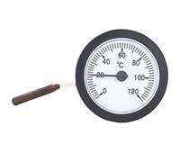 0-120°C Dial Thermometer Liquid Thermometer Measuring Range Copper Sensor Temperature Scale 52mm for Sauna Syrup Water Temperature Pots Pans