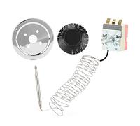 0-120°C Temperature Control Thermostat Fan Switch Auto Parts Original Standard Direct Replacement ABS Material Stable Performance Suitable for Any Aftermarket Cooling Fan