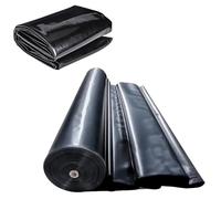 0.12mm Black PVC Pond Liner for Water Gardens - Fish Pond Film, Perfect for Pond Construct & Waterfalls, Available in Sizes: 4x5m, 5x10m, 6x9m, 9x9m, 8x10m