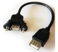 0.14M Usb Female To Usb A Socket Coupler Joiner Patch Cable Panel Mount Adapter