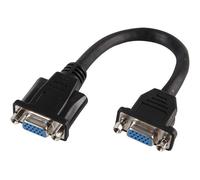 0.14m VGA Female to SVGA Socket Coupler Joiner Patch Cable Panel Mount Adapter