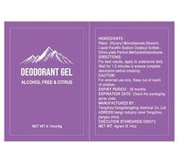 0.14oz/4g Bulk Deodorant Gel Individually Wrapped,Travel Size Deodorant Bulk Trial Size Mini,Aluminum Free & Citrus,Ideal for Charities Travel Shelters Hotels Homeless (50)