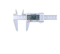 0-150mm Digital Electronic Carbon Fiber Vernier Caliper Gauge Micrometer Measuring Tool With Plastic Box(Silver)