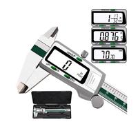 0-150Mm Digital Vernier Caliper Caliber 6Inch Stainless Steel Electronic Metal Pachometer Digital Barbell Measuring Calibrator,Dc03 Zinc Shell(Dc02 With Fraction)