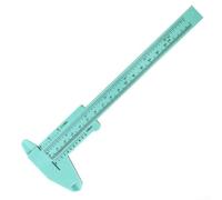 0 150mm Mini Vernier Caliper Plastic Measuring Tool with Double Rule Scale for Accurate Depth, Height and Diameter Measurements (green)