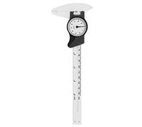 0-150Mm Plastic Dial Vernier Caliper Ruler Gauge Roofessional Measure Tool, Dial Caliper for Johnson Plastic (White)