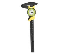 0-150mm Plastic Dial Vernier Dial Vernier Caliper Vernier Caliper Caliper Ruler Gauge Roofessional Measure Tool (Yellow)
