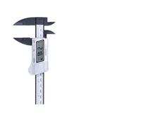 0-150mm Plastic Electronic Digital Caliper Carbon Fiber Dial Vernier Caliper Gauge Micrometer Measuring Tool Digital Ruler,Measurement Instrument(Silver-Plastic Box)