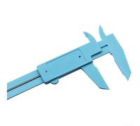 0-150mm Vernier Calipers Plastic Single Scale Measuring Tool for Depth Height and Diameter, Compatible with Jewelry Woodworking School Lab Use, 1pc White/Blue(Blue)