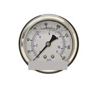 0-160 PSI pressure measurement, 2.5-inch face, 1/4-inch rear mount