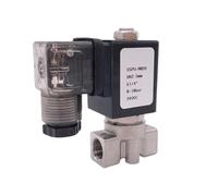 0-16bar/10bar/5bar/3bar 2 Way SS304 Water Solenoid Valve Normally Close Port G1/4" Orifice 3mm/4mm/5mm/6mm Direct Valve(AC110V_NBR)