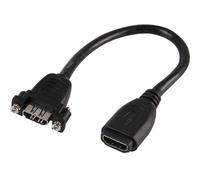 0.16m HDMI Female to Socket Full HD Coupler Joiner Cable Lead Wall Plate Adapter