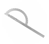 0-180° Angle Protractor, Stainless Steel Angle Finder Ruler Adjustable Woodworking Measuring Scale for DIY Painting Drawing Marking - 150x200mm Hollow