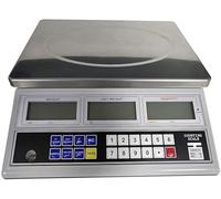 0.1g Counting Scales Stainless Steel Digital Electronic Scale 232 serial communication LCD Display Industrial Commercial Platform Scale for Fruits Veggi Scale(15kg/0.5g)