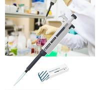 0.1μL-10ml Micropipette, Laboratory Pipette-With Pipette Tips, Digital Adjustable, Capacity Protection Lock/Lockout Range, Accurate Liquid Extraction, For Lab,0.1-2.5ul