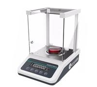 0.1mg Precision Analytical Balance, Digital Lab Scale with Windshield, LCD Display, RS232 Interface, for Schools and Parts Testing