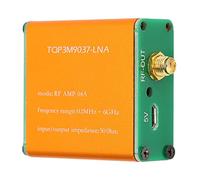 0.1MHz-6GHz Low Noise Amplifier, 20dB High Gain LNA Amplifier for Shortwave, FM Radio, RF Power Preamplifier Module, SMA Female Connector(Shipped Without Battery)