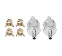 0.2-6 Bar Pressure 6mm Check Valve 2pcs Aluminum