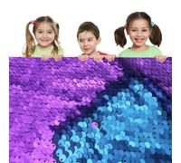 0.2” Large Sensory Wall Sequin Flip Fabric for Kids Mermaid Sequin Fabric Reversible Sensory Graffiti Fabric for Toddlers Sequin Fabric by The Yard- 3yd, 50” x 108” S30
