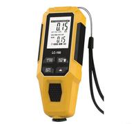 0-2000um Digital Coating Thickness Gauge Auto Fe/NFe Detection, LCD for Metal Paint/Plating Industrial Inspection(Yellow)