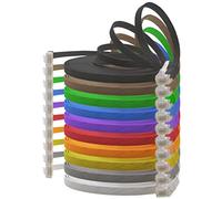 0.25 m - 10 Colors - 10 Pieces - Cat.6 Flat Network Cable, Ultra Flat Cat.6 Patch Cable, 1000 Mbit/s Gigabit LAN (RJ45) Slim Micro