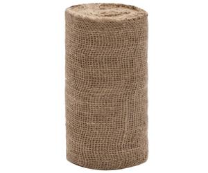 (0.25 x 100 m) vidaXL Jute Roll Burlap Ribbon Natural Hessian Ribbon Roll 100% Jute 200 gsm