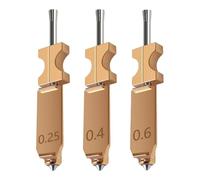 0.25MM 0.4 MM 0.6MM Integrated Adventurer 5X Nozzle Compatible with Flashforge AD5X 3D Printer Hotend Heating Block Part Kit，3D Printer Assembled Extruder, Balanced Speed & Precision,Rapid Heating