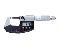 0-25mm Digital Display Micromete, Tube Micrometer Dual Ball Anvil Round Carbide Tip Pipe Cylinder, Ball on Both anvils