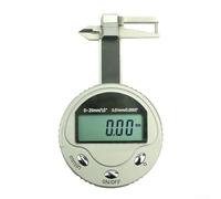 0-25mm High Resolution Digital Thickness Gauge Caliper with mm/inch Conversion and Data Output for Jewelry and Small Workpieces Measuring, Silver