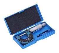 0-25mm Outside Micrometer with 0.01mm Resolution, Precision Measuring Tool for Machinists, Thread Scale Micrometer Gauge for Screw Length and Material Thickness