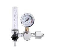 0-25mpa Pressure Regulator Flow Meter Gas Regulator, Metal Welded Pressure Gauge, Suitable for 5/8 Inch Thread